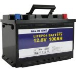GEL / AGM o'rnini bosuvchi Quyosh energiyasini saqlash batareyasi 12v 100ah LifePo4 Lityum ion batareyasi