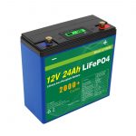 Quyosh chuqur aylanishi 24v 48v 24ah Lifepo4 batareyasi to'plami UPS 12v 24ah batareyasi