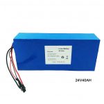 Elektr velosiped velosiped 24 voltli lityum batareyasi 24V 40Ah NMC Li ion batareyasi to'plami Zaryadlanuvchi batareyali ion lityum