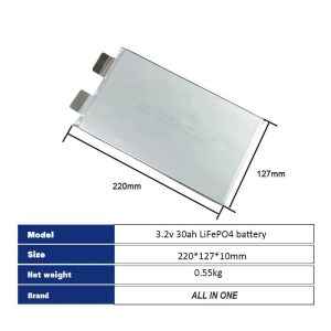 3.2V 30Ah LiPO darajasidagi batareya xujayralari