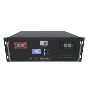 6000 tsiklli 48V 100Ah 5Kwh RS48 LiFePo4 quyosh batareyasi, 5U shkafi