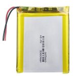 805060 3,7V 3000mAh qayta zaryadlanuvchi Lipopolimer batareyasi