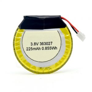 LiPO moslashtirilgan batareya 363027 3.7V 225mAH