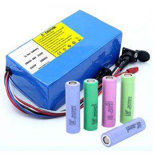 Lityum batareya 18650 48V 12AH 48V 500W BMS bilan elektr velosiped batareyasi